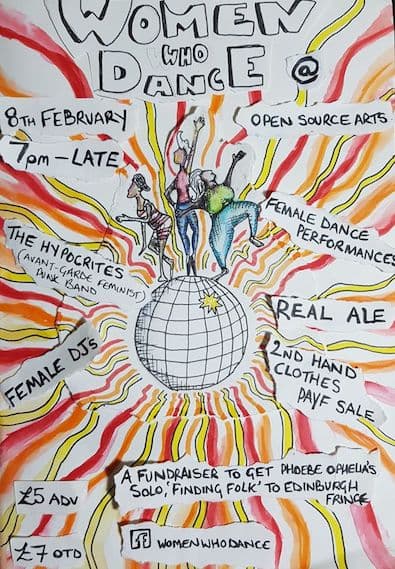 women who dance workshop creative arts music beer frundraiser leeds yorkshire event women international women day support network female artists