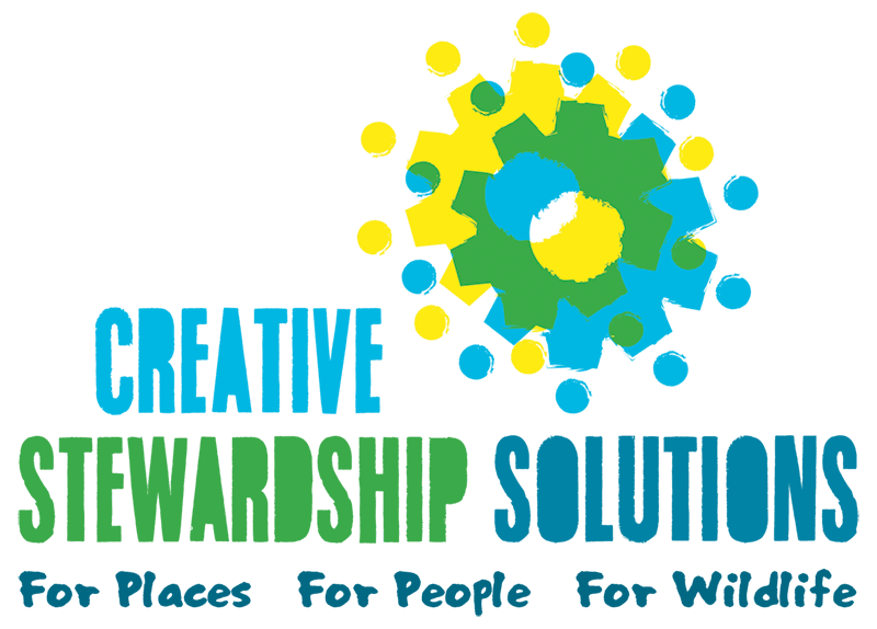 Creative Stewardship Solutions logo, with the strapline For Places, For People, For Wildlife.