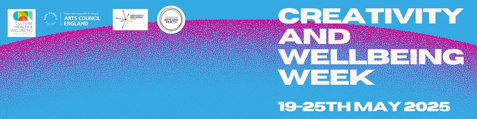 Graphic for Creativity and Wellbeing week 2025
