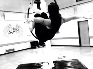 leeds Aerial hoop silks Open Source Arts class workshop