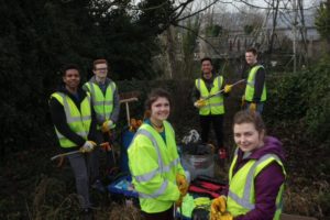 Team Kirkstall volunteers work together to help keep our rivers and river banks clear and accessible.