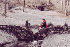 Hannah James on accordion and Toby Kuhn on cello weave magical sounds together.