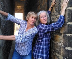Mandy Long and Mel Taylor from comedy improv due Long Story Short will entertain with their spontaneous creations.