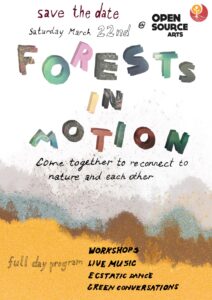 Graphics for the event; Forests in Motion.