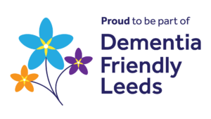 logo for Dementia Friendly Leeds, tap to go to link